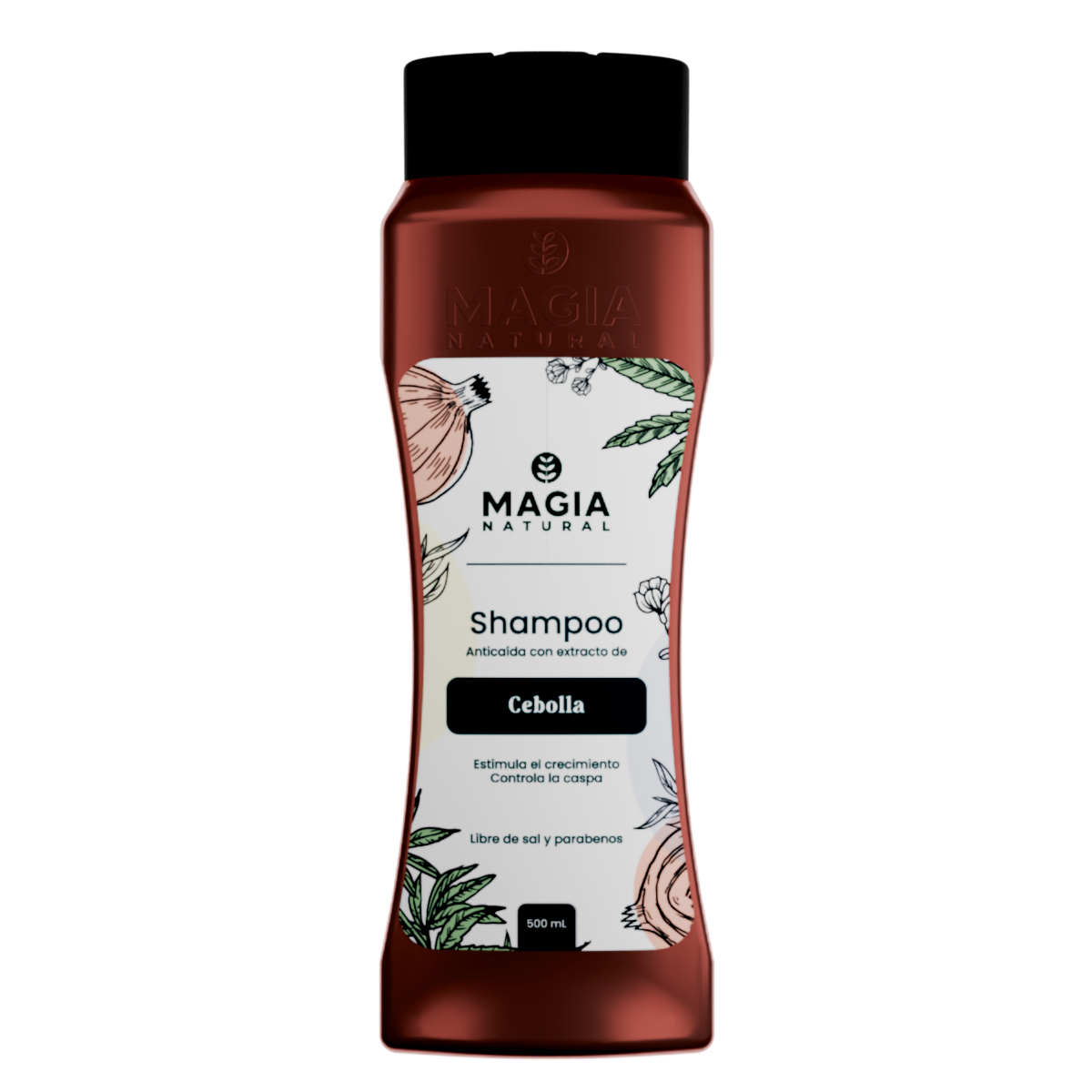 SHAMPOO ANTICAÍDA CON CEBOLLA Y CANNABIS 500ml