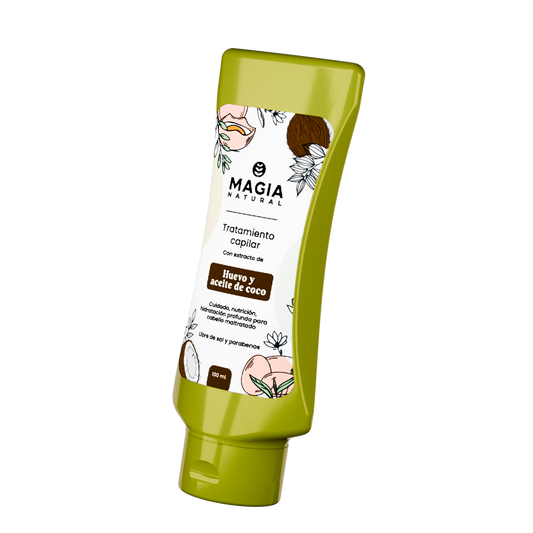 TRATAMIENTO DE HUEVO Y ACEITE DE COCO VIAJERO 100ml