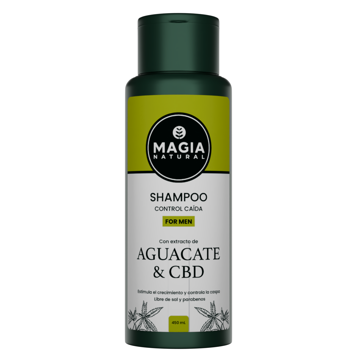 SHAMPOO DE AGUACATE Y CBD 450ml