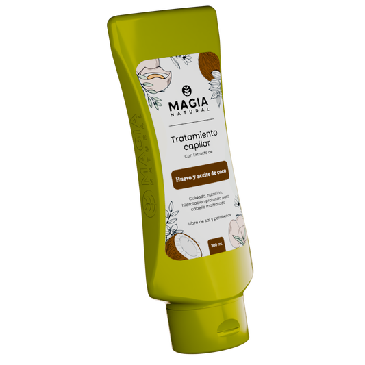 TRATAMIENTO DE HUEVO Y ACEITE DE COCO 300ml