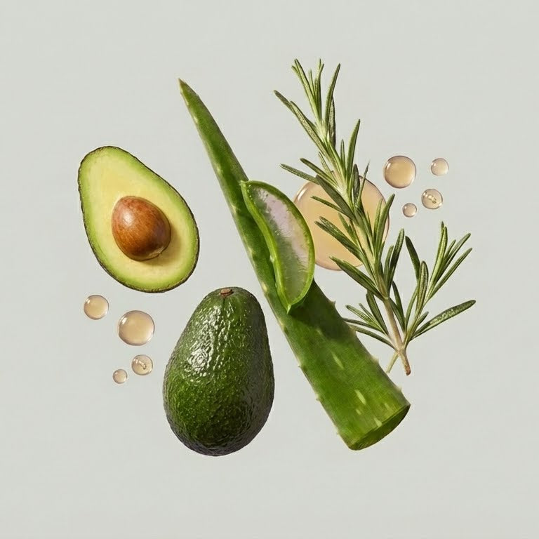 Matte & Nourishing Shampoo for Gray Hair with Biotin and Avocado