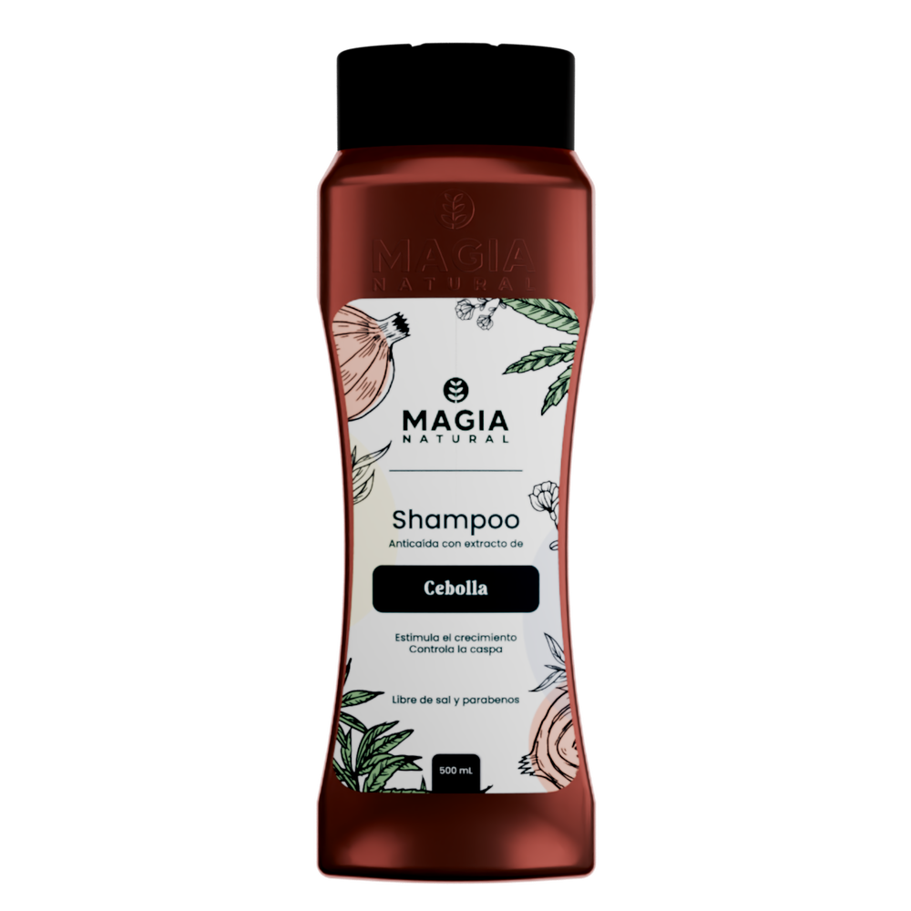 SHAMPOO ANTICAÍDA CON CEBOLLA Y CANNABIS  500ml