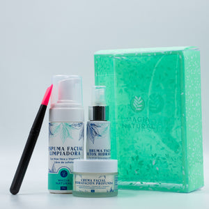 Kit Facial Renovador y Detox con Ácido Hialurónico y Silicio