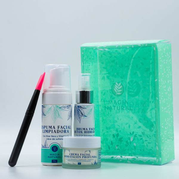 Kit Facial Renovador y Detox con Ácido Hialurónico y Silicio
