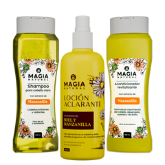 Hair Lightening and Brightening Kit with Chamomile and Honey