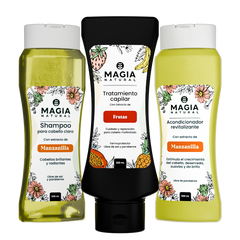 Kit de Termoprotección Hidratante Capilar con Manzanilla, Miel y Frutas