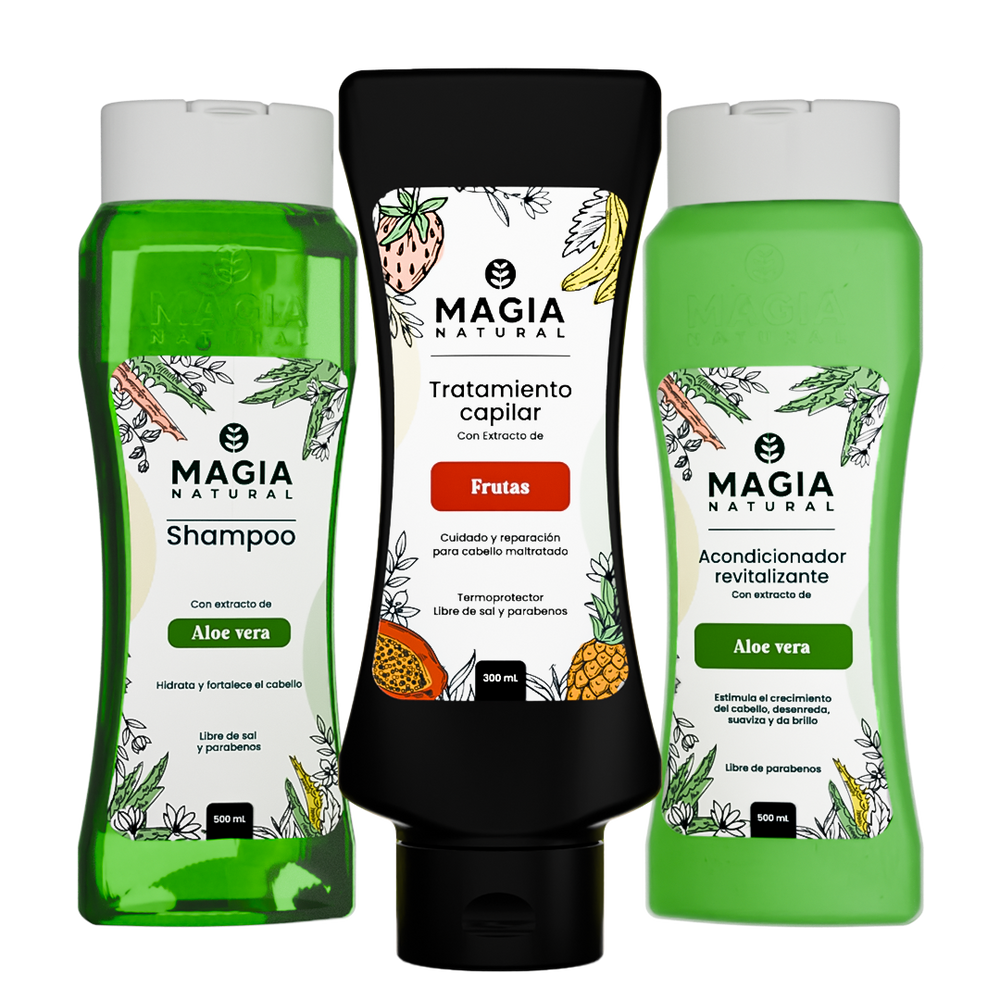 Kit de Termoprotección Hidratante Capilar con Aloe Vera y Frutas