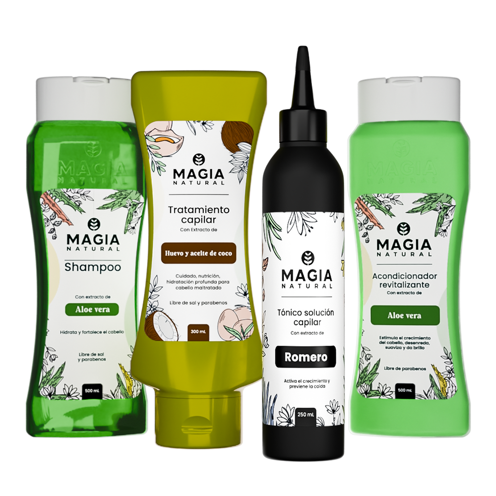 Kit de Nutrición y Crecimiento Capilar con Aloe Vera y Huevo