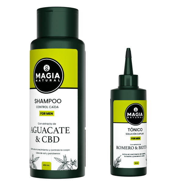 Kit Anticaída para Hombre con Aguacate y Biotina