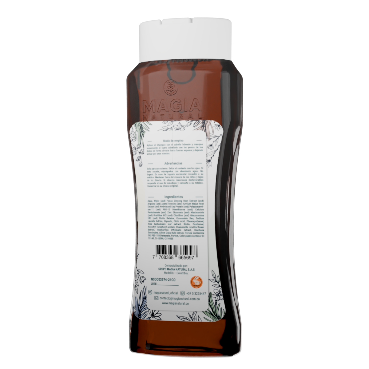 SHAMPOO DE ROMERO Y QUINA 500ml
