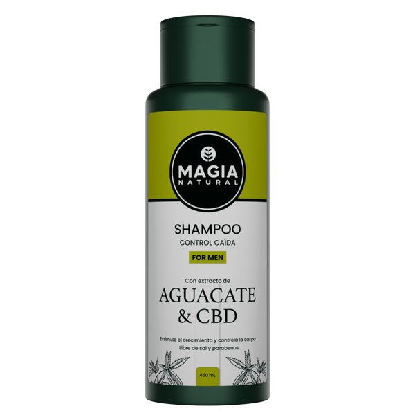 Shampoo Anticaída para Hombre con Aguacate y CBD