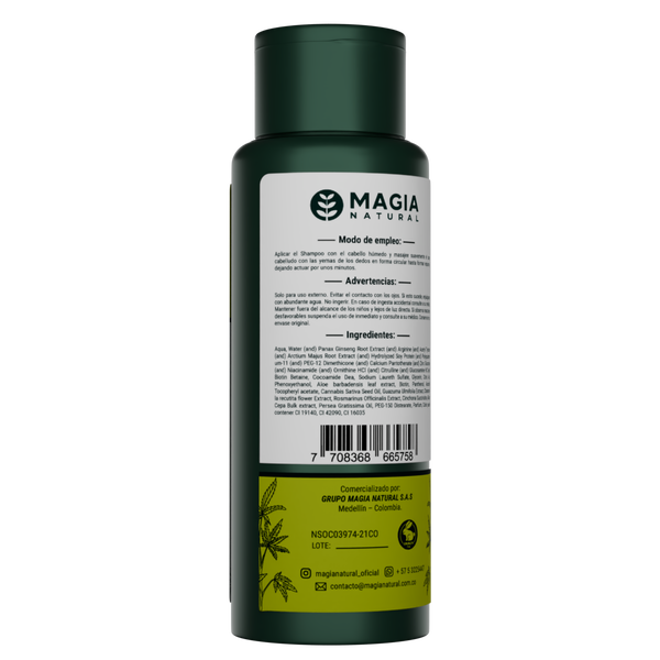 Shampoo Anticaída para Hombre con Aguacate y CBD