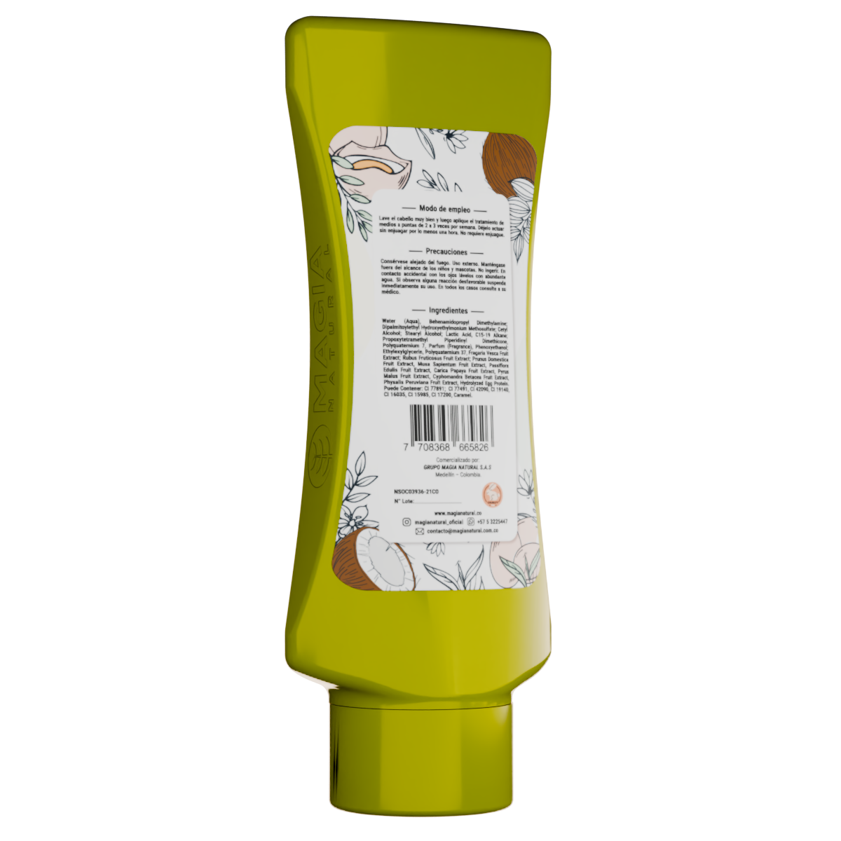 TRATAMIENTO DE HUEVO Y ACEITE DE COCO 300ml